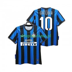Herre Inter Milan drakt SNEIJDER 10 2009 Retro Hjemme 2010 Korte Ermer