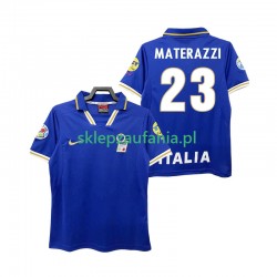 Herre Italia drakt MATERAZZI 23 1996 Retro Hjemme Korte Ermer