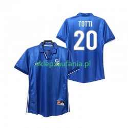 Herre Italia drakt Totti 20 1998 Retro Hjemme Korte Ermer