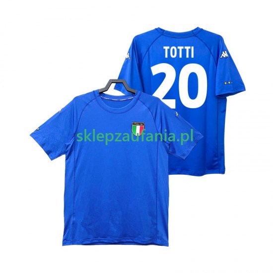 Herre Italia drakt Totti 20 2000 Retro Hjemme Korte Ermer