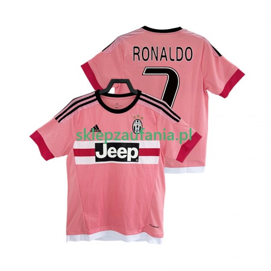Herre Juventus drakt Cristiano Ronaldo 7 2016 2017 Retro Borte Korte Ermer