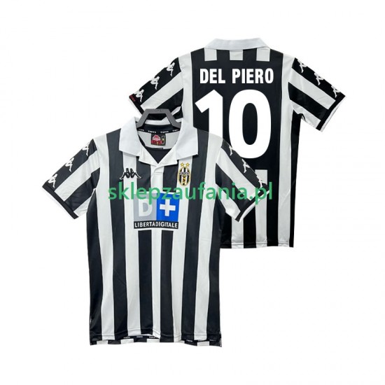 Herre Juventus drakt DEL PIERO 10 2000 Retro Hjemme 1999 Korte Ermer