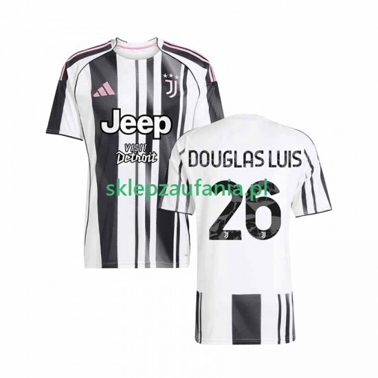 Herre Juventus drakt Douglas Luiz 26 Hjemme 2025-2026 Korte Ermer