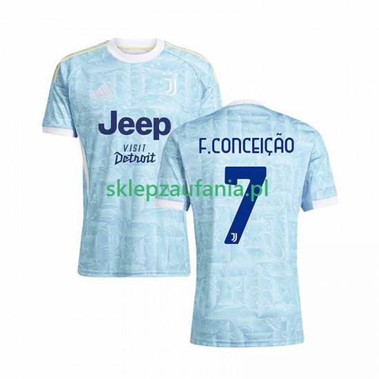 Herre Juventus drakt Francisco Conceicao 7 Borte 2025-2026 Korte Ermer