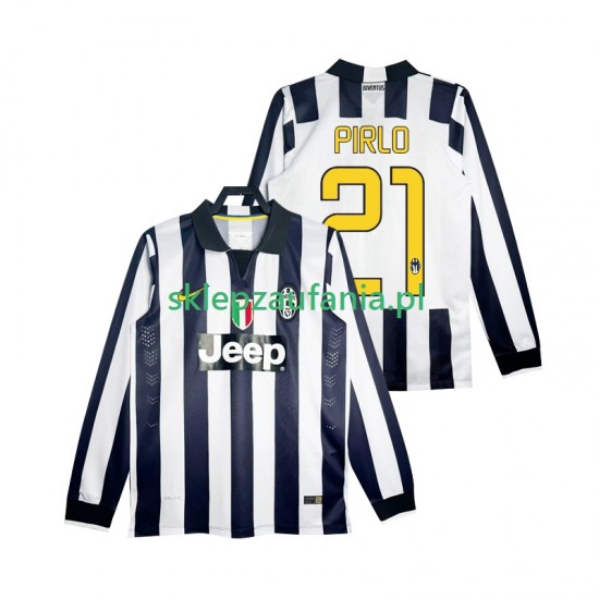 Herre Juventus drakt Pirlo 21 2014 2015 Retro Hjemme Langermet