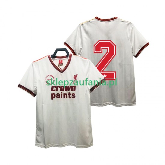 Herre Liverpool drakt 2 1985 1986 Retro Borte Korte Ermer