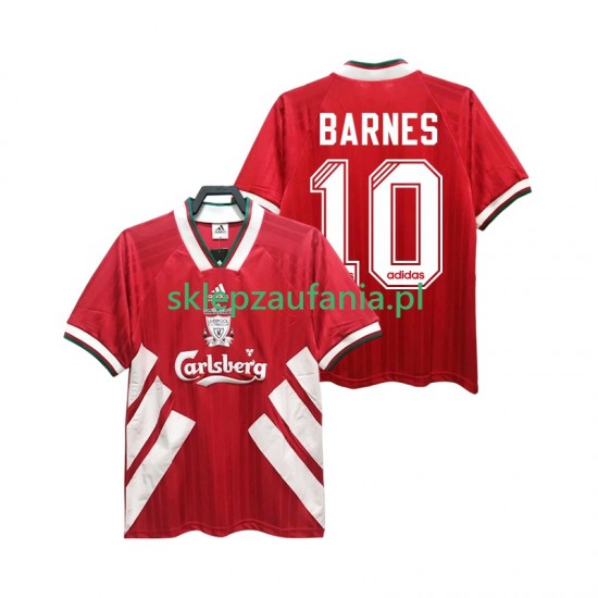 Herre Liverpool drakt BARNES 10 1993 1995 Retro Hjemme Korte Ermer