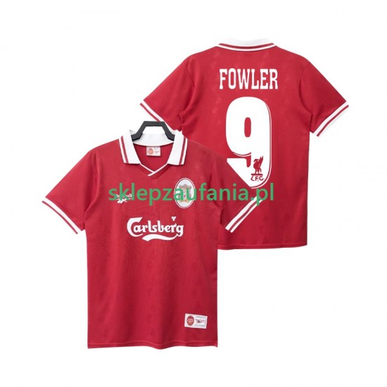 Herre Liverpool drakt FOWLER 9 1996 1998 Retro Hjemme Korte Ermer