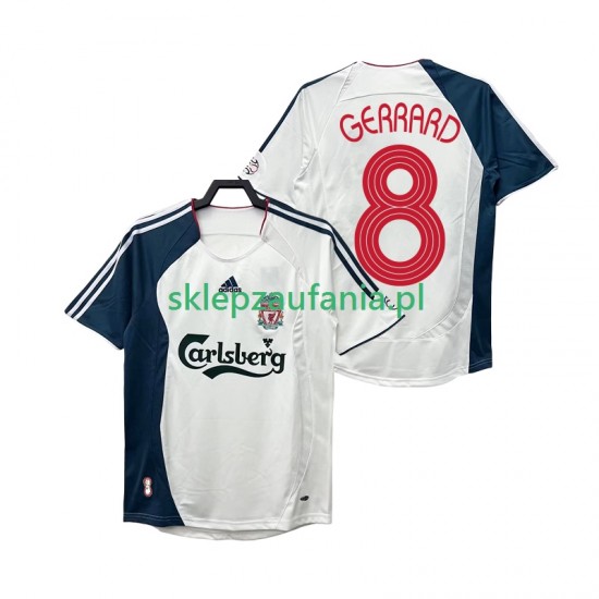 Herre Liverpool drakt GERRARD 8 Retro Borte 2006 2008 Korte Ermer