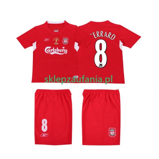 Herre Liverpool drakt GERRARD 8 LWP 2005 Retro Hjemme 2004 Korte Ermer