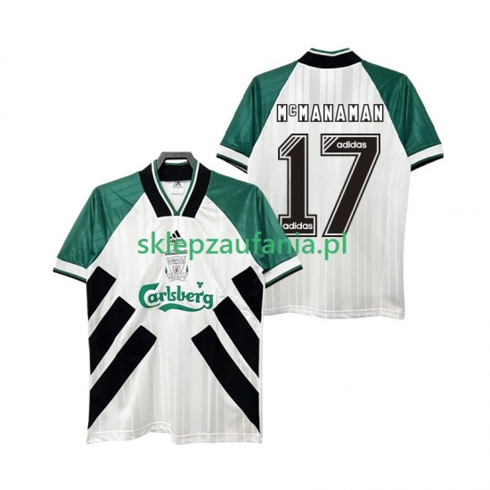 Herre Liverpool drakt MCMANAMAN 17 1993 1995 Retro Borte Korte Ermer