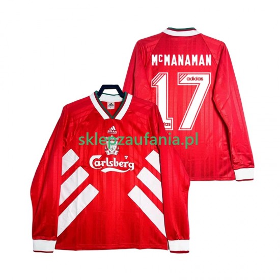 Herre Liverpool drakt MCMANAMAN 17 1993 1995 Retro Hjemme Langermet