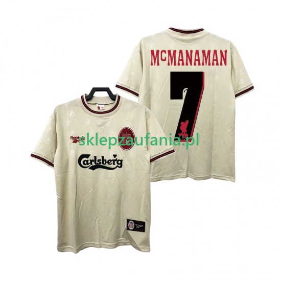 Herre Liverpool drakt MCMANAMAN 7 1996 1997 Retro Borte Korte Ermer