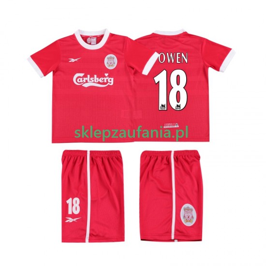3-13 år Barn Liverpool drakt OWEN 18 LWP 1997 1998 Retro Hjemme Korte Ermer