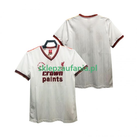 Herre Liverpool drakt 1985 1986 Retro Borte Korte Ermer