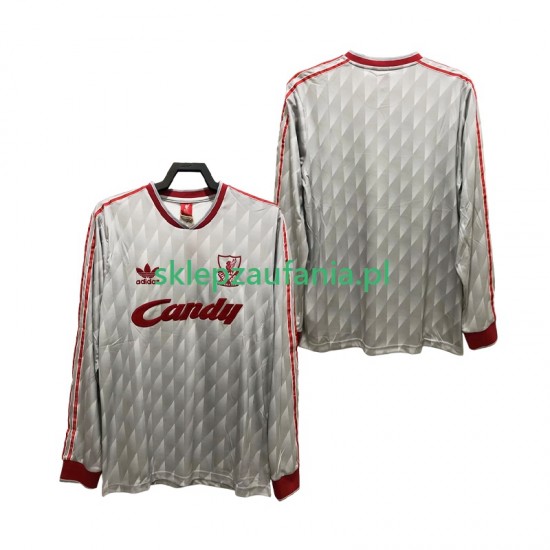 Herre Liverpool drakt 1989 1991 Retro Borte Langermet