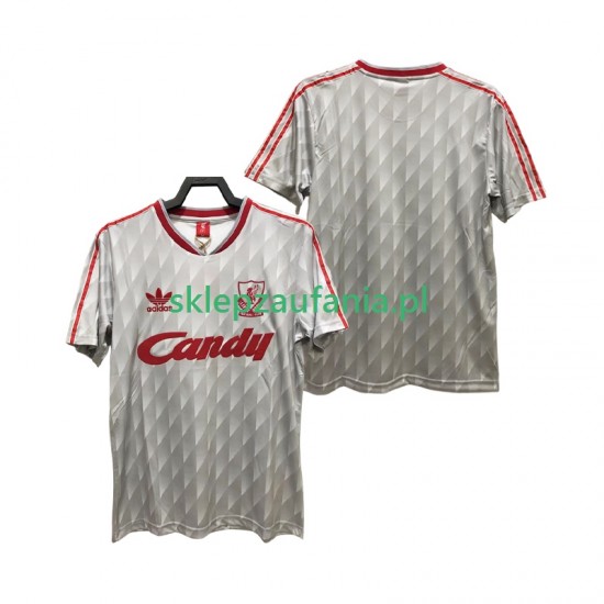 Herre Liverpool drakt 1989 1991 Retro Borte Korte Ermer