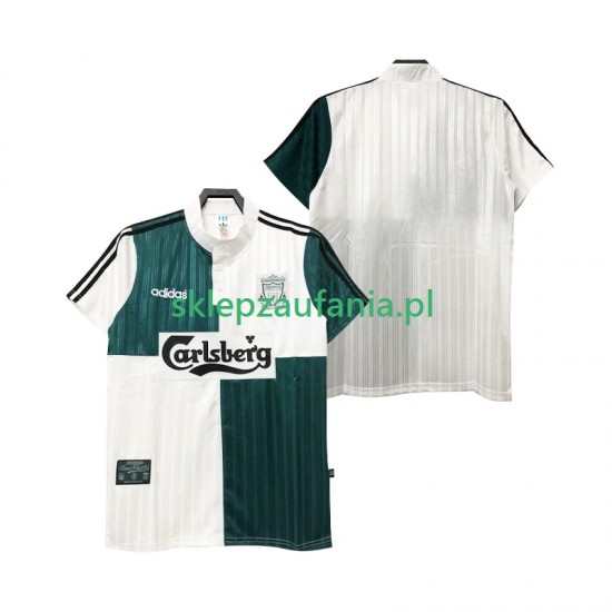 Herre Liverpool drakt 1995 1996 Retro Borte Korte Ermer
