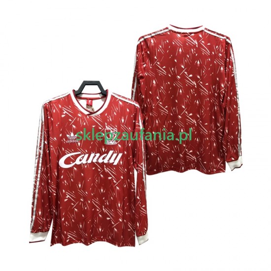 Herre Liverpool drakt 1989 1991 Retro Hjemme Langermet
