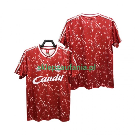 Herre Liverpool drakt 1989 1991 Retro Hjemme Korte Ermer