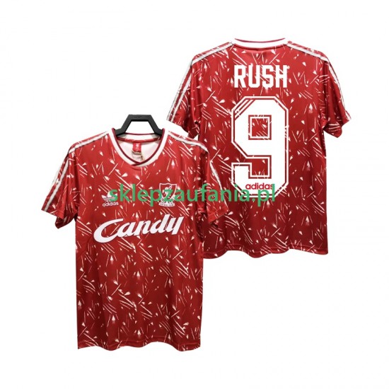Herre Liverpool drakt Rush 9 1989 1991 Retro Hjemme Korte Ermer