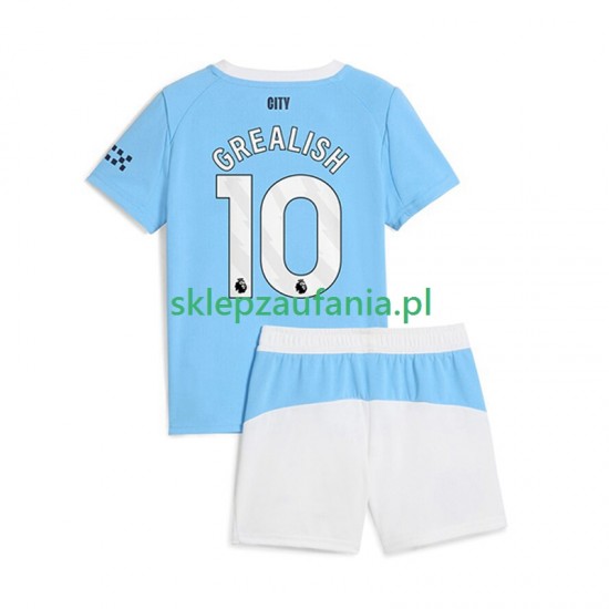 3-13 år Barn Manchester City drakt Jack Grealish 10 Hjemme 2025-2026 Korte Ermer