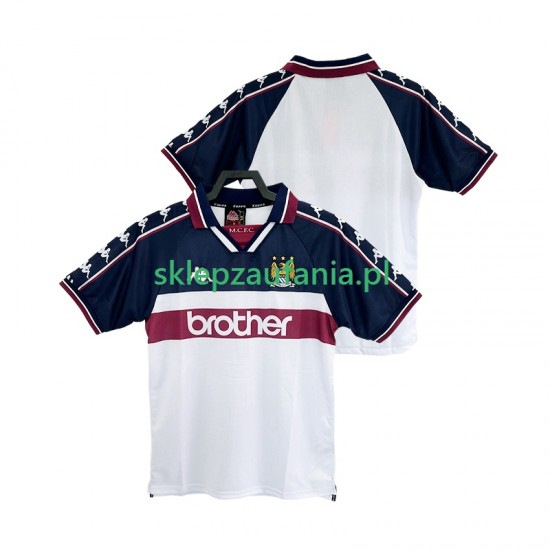 Herre Manchester City drakt 1997 1998 Retro Borte Korte Ermer