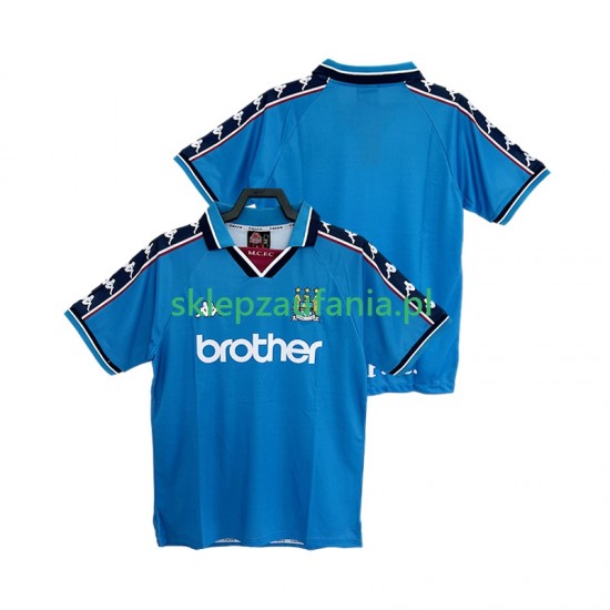 Herre Manchester City drakt 1997 1998 Retro Hjemme Korte Ermer