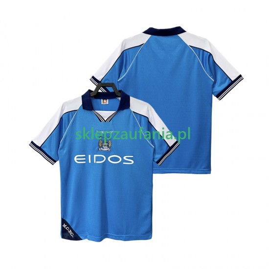 Herre Manchester City drakt 2001 Retro Hjemme 1999 Korte Ermer