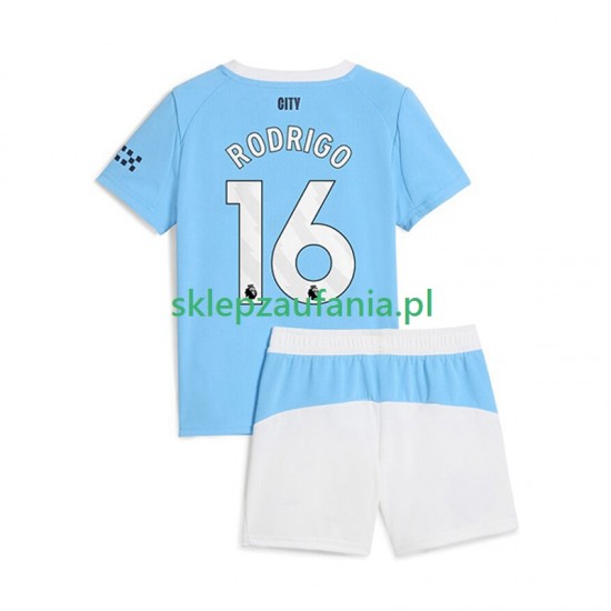 3-13 år Barn Manchester City drakt Rodrigo Hernandez 16 Hjemme 2025-2026 Korte Ermer