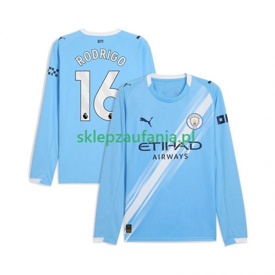 Herre Manchester City drakt Rodrigo Hernandez 16 Hjemme 2025-2026 Langermet