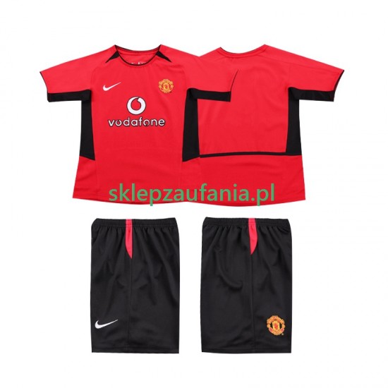 3-13 år Barn Manchester Utd drakt 2002 Retro Hjemme 2004 Korte Ermer