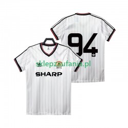 Herre Manchester Utd drakt 94 1983 1984 Retro Borte Korte Ermer