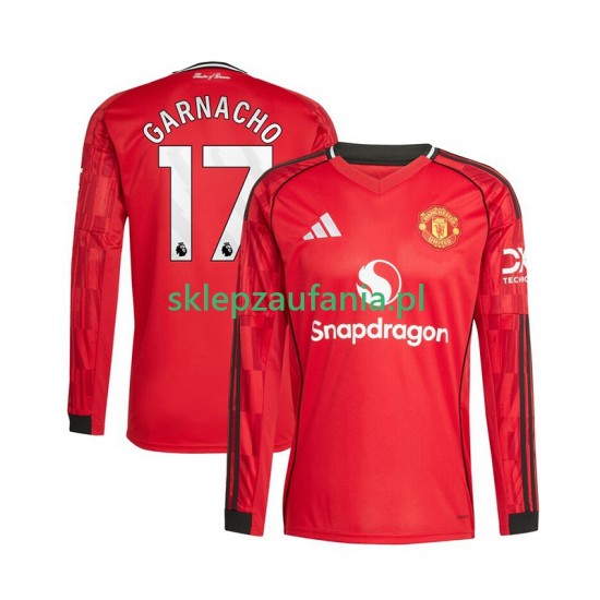 Herre Manchester Utd drakt Alejandro Garnacho 17 Hjemme 2025-2026 Langermet