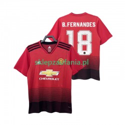 Herre Manchester Utd drakt B.FERNANDES 18 2018 2019 Retro Hjemme Korte Ermer