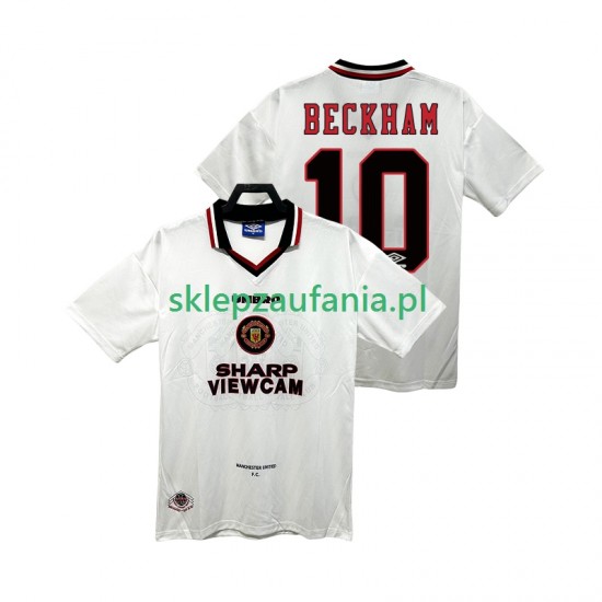 Herre Manchester Utd drakt BECKEHAM 10 1996 1997 Retro Borte Korte Ermer