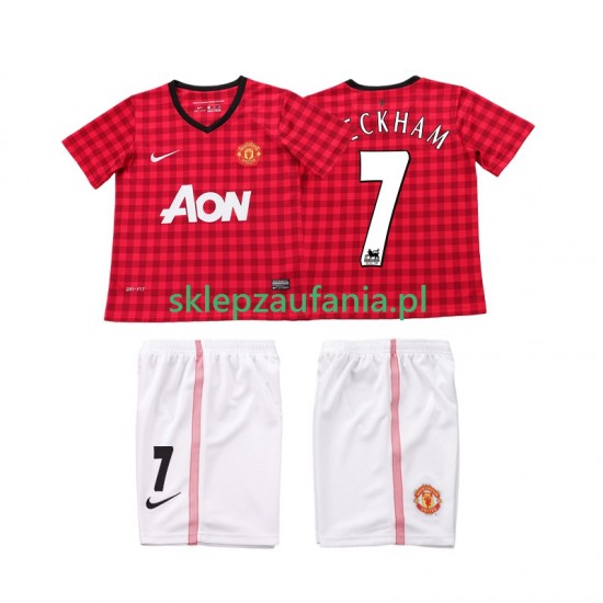 3-13 år Barn Manchester Utd drakt BECKHAM 7 2012 2013 Retro Hjemme Korte Ermer