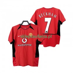 Herre Manchester Utd drakt BECKHAM 7 2002 Retro Hjemme 2004 Korte Ermer