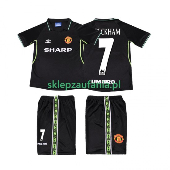 3-13 år Barn Manchester Utd drakt Beckham 7 1998 Retro Tredje 1999 Korte Ermer
