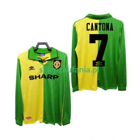 Herre Manchester Utd drakt CANTONA 7 1992 Retro Borte 1994 Langermet