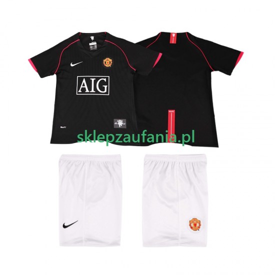 3-13 år Barn Manchester Utd drakt 2007 Retro Borte 2008 Korte Ermer