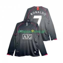 Herre Manchester Utd drakt Critstiano Ronaldo 7 2007 Retro Borte 2008 Langermet