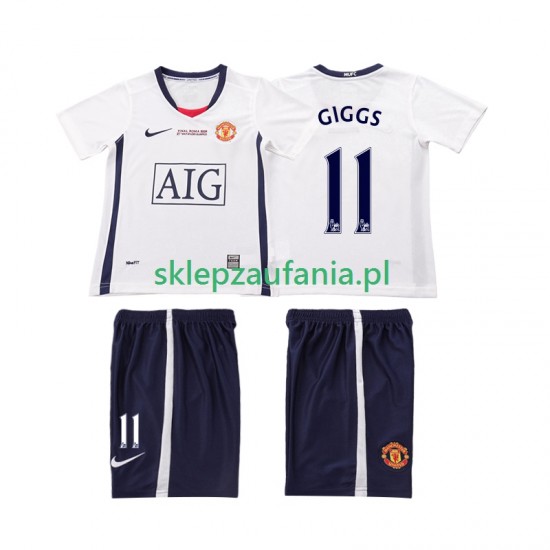 3-13 år Barn Manchester Utd drakt GIGGS 11 Champions League 2009 Retro Borte 2008 Korte Ermer