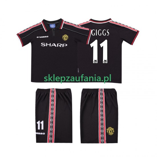 3-13 år Barn Manchester Utd drakt GIGGS 11 1998 Retro Borte 1999 Korte Ermer
