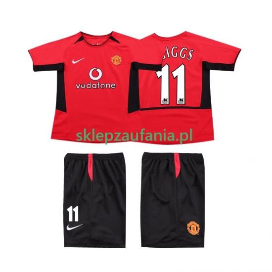 3-13 år Barn Manchester Utd drakt GIGGS 11 2002 Retro Hjemme 2004 Korte Ermer