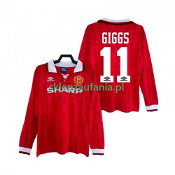 Herre Manchester Utd drakt GIGGS 11 1992 Retro Hjemme 1994 Langermet