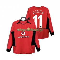 Herre Manchester Utd drakt GIGGS 11 2002 Retro Hjemme 2004 Langermet