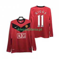 Herre Manchester Utd drakt GIGGS 11 2009 Retro Hjemme 2010 Langermet