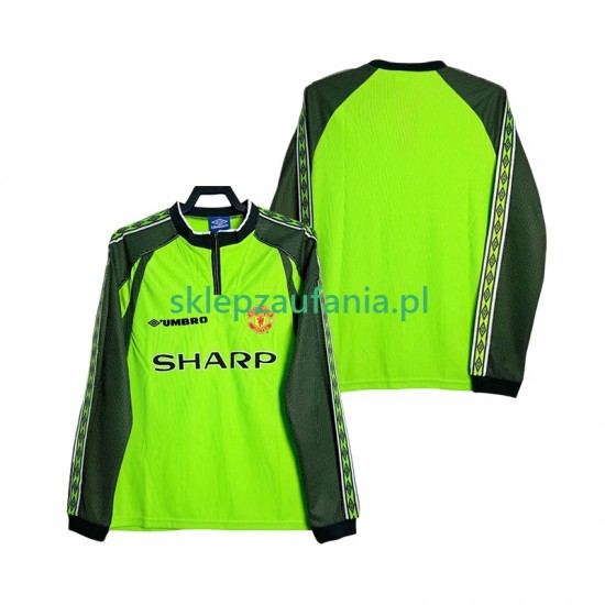 Herre Keeper Manchester Utd drakt 1998 2000 Retro Hjemme Langermet