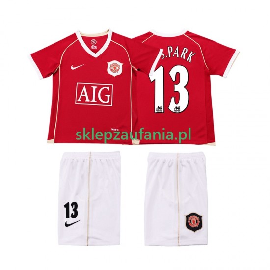 3-13 år Barn Manchester Utd drakt J.S.PARK 13 2007 Retro Hjemme 2006 Korte Ermer